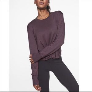 Athleta Twist Front Coaster sweatshirt
